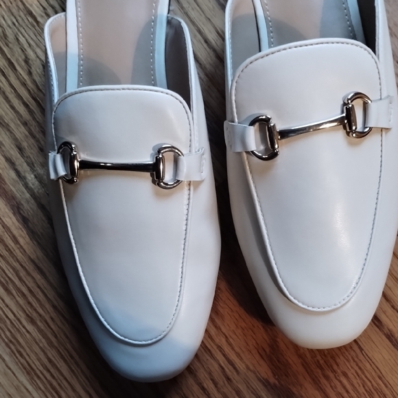 J. Crew Women's Cream Mules with Silver Accents - Picture 6 of 15